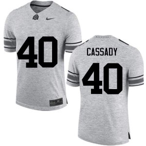 NCAA Ohio State Buckeyes Men's #40 Howard Cassady Gray Nike Football College Jersey MCA8645FH